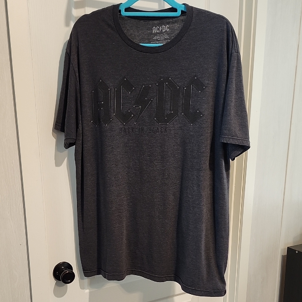 AC/DC Dark Gray Short Sleeve Tee XL